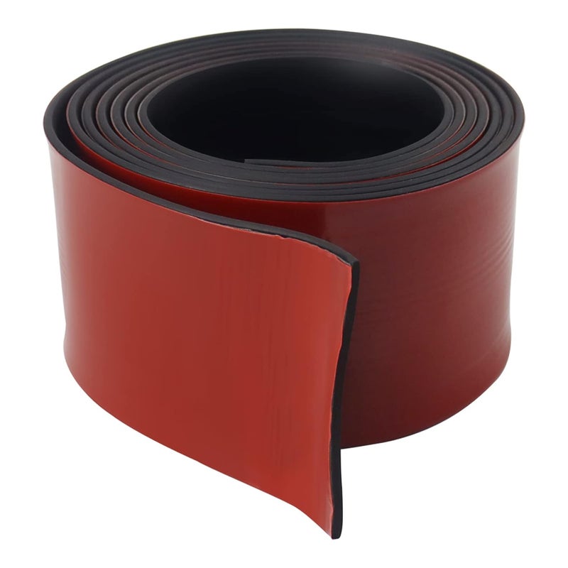 Eunice Neoprene Rubber Strips, Self Adhesive Solid Rubber Sheets Rolls for Pads, Crafts, DIY Gaskets, Seals (4" Wide, 1/8" Thick, 20' Long) - Image 1